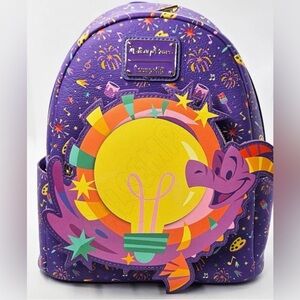 2025 Disney Parks Loungefly Epcot Festival Of The Arts Figment Glow Backpack